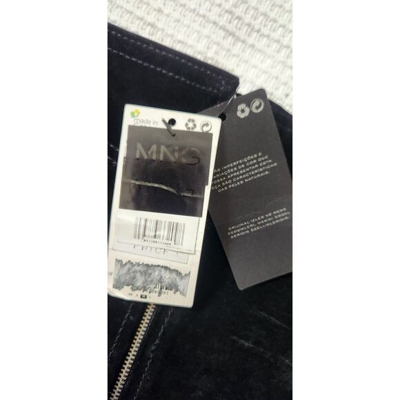NEW MNG Zippered Suede Mini Skirt, Size Small - Picture 4 of 12
